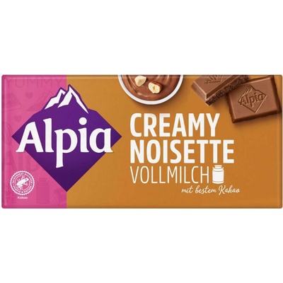 Alpia mléčná čokoláda s krémovou lískooříškovou náplní 100 g