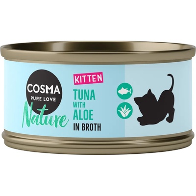 Cosma Смесена пробна опаковка Cosma Nature Kitten - 24 x 70 г (3 вида)