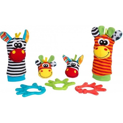 Playgro Dárkový set Chrastící ponožky a náramky Jungle Friends – Zboží Dáma