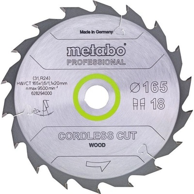 Metabo Pilový kotouč HW/CT 160x20, 24 WZ pro KSAP 18