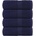 vidaXL Кърпи за гости FROGN 4 бр. тъмносини 30x50 см 360 г/м2 (136780)