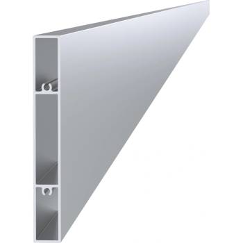 Al profil 120 x 16 x 6000 mm, bez povrchovej úpravy