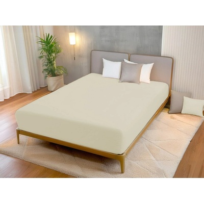 Áčko Plachta Super Stretch jersey Ivory 180x200