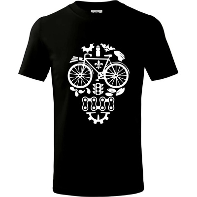 Bike lebka tričko detské čierna