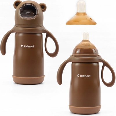 Kidnort Termoska 270 ml hnědá