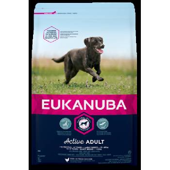 EUKANUBA Euknanuba Adult Medium Dog - Пълноценна суха храна за израснали кучета над 12 месеца от средни породи, с пилешко и пуешко месо, 3 кг