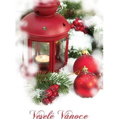 Vánoční blahopřání Veselé Vánoce - s obálkou
