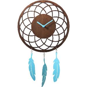 NeXtime Стенен часовник Dreamcatcher естествено дърво (3114br)