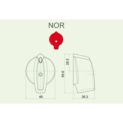 OBZOR ZLÍN OBZOR Ovladač NOR/6 šipka velká rudá 8591078301479