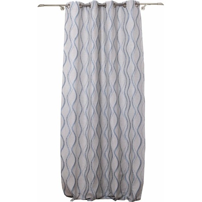 Mendola Fabrics Arcade závěs modrá/žlutá