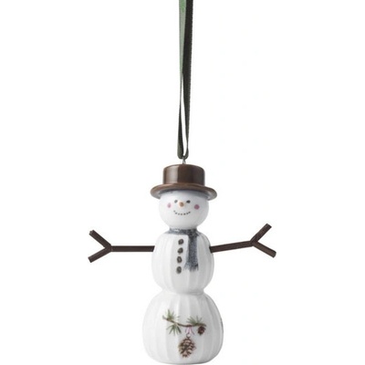 Porcelánová závěsná dekorace Snowman 9,5 cm Kähler