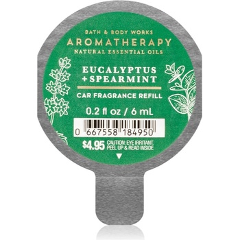 Bath & Body Works Eucalyptus Spearmint aроматизатор за автомобил пълнител 6ml