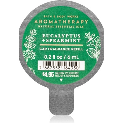Bath & Body Works Eucalyptus Spearmint aроматизатор за автомобил пълнител 6ml
