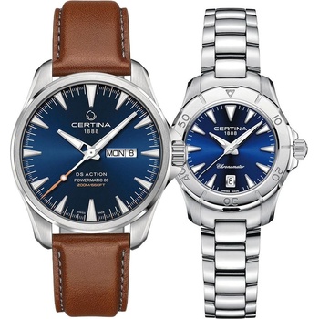 Certina Комплект часовници за двойки Certina DS Action C032.430. 16.041. 00-C032.051. 16.296. 00C032.430. 16.041. 00-C032.951. 11.041. 00 (C032.430.16.041.00-C032.951.11.041.00)