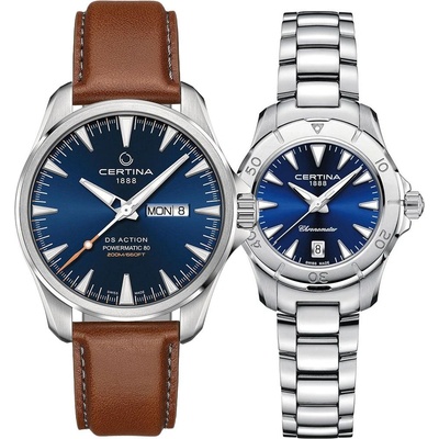 Certina Комплект часовници за двойки Certina DS Action C032.430. 16.041. 00-C032.051. 16.296. 00C032.430. 16.041. 00-C032.951. 11.041. 00 (C032.430.16.041.00-C032.951.11.041.00)