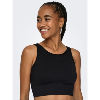Only Play Women's Seamless Training Crop Top - Black