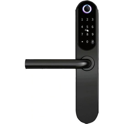 TTLock електронна смарт брава ПИН код и пръстов отпечатък, цвят черен (cnl062)