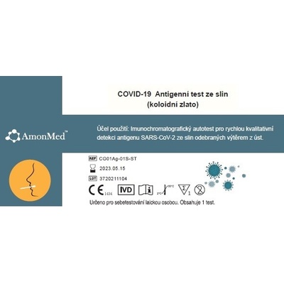 AmonMed Covid-19 antigenní test ze slin 1 ks – Zbozi.Blesk.cz