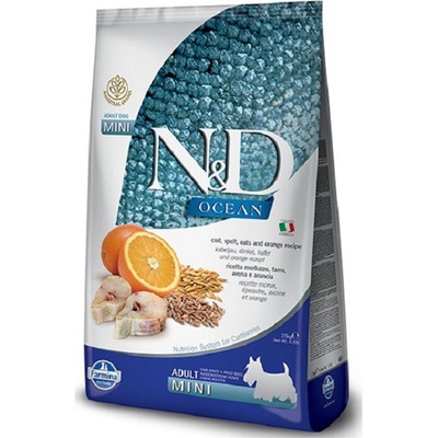N&D Ocean Dog Adult Mini Ancestral Grain Codfish & Orange 7 kg
