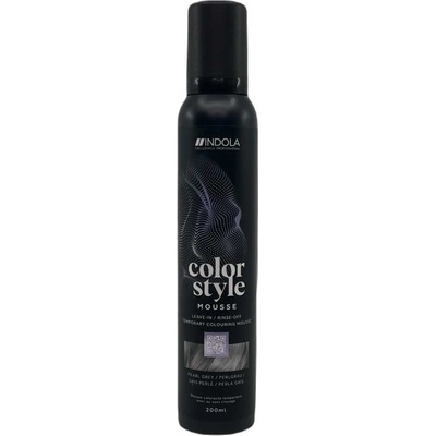 Indola Color Style Mousse 200 ml полутрайна боя Pearl Grey