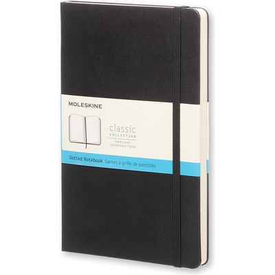 Moleskine Тетрадка на точки Moleskine Classic твърда корица L 240 страници черна (QP066)