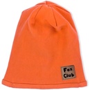 Nicol Dojčenská bavlnená čiapočka Fox Club oranžová