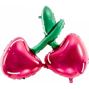 PartyDeco Балон от фолио - череши 88х73см