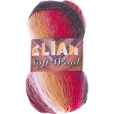 VSV Pletací příze Elian Soft Wool 040 - červená