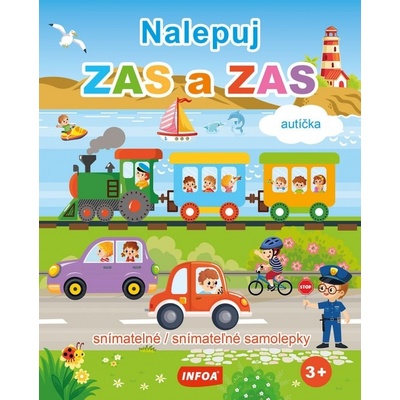 Nalepuj zas a zas autíčka snímatelné samolepky