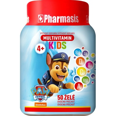 Pharmasis MULTIVITAMIN KIDS Labková patrola 50 ks