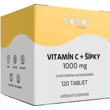 Toto Vitamín C 1000 mg + šípky s postupným uvoľňovaním 120 tabliet
