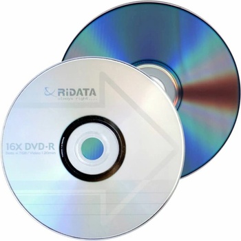 RiDATA Оптичен носител DVD-R, 4.7GB, RiDATA RID006, 16X, 10бр (RID006)