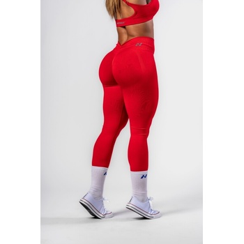 Nebbia Bezšvové legíny s vysokým pásom MAXIMUM PUSH-UP 302 red