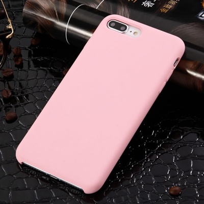 SES Extrapevné silikónové ochranné Apple iPhone 8 Plus - svetlo ružové