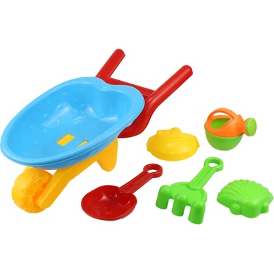 Plastica Комплект играчки за плаж Plastica - 6 части, многоцветен (95109)