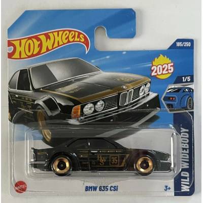 Mattel Hot Wheels Wild Widebody BMW 635 CSi černo-zlaté