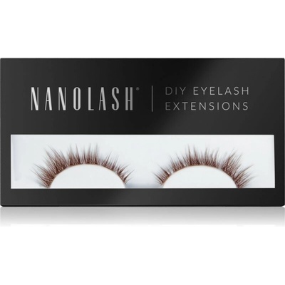 Nanolash DIY Eyelash Extensions sada na domáce predĺženie rias Divine BROWN 36 ks