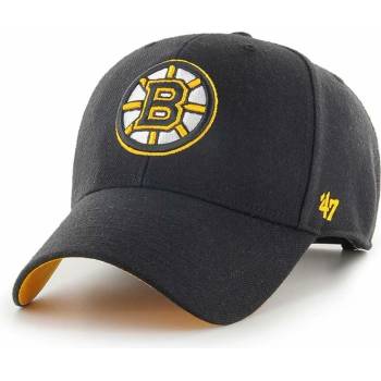 47 brand Шапка с козирка 47 brand NHL Boston Bruins в черно с апликация H-BLPMS01WBP-BK (H.BLPMS01WBP.BK)