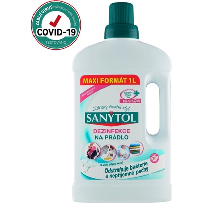 Sanytol Biele kvety Dezinfekcia na biele a farebné prádlo a práčky 1 l