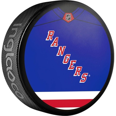 Inglasco / Sherwood Puk New York Rangers Jersey Design Souvenir Collector Hockey Puck