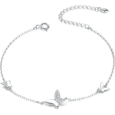 Grace Silver Jewellery stříbrný se zirkony malý motýlci NR-SCB197 stříbrná