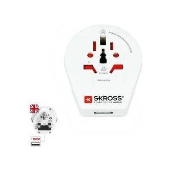 SKROSS Адаптер за ток Skross 1500267 Великобритания Международен 1 x USB