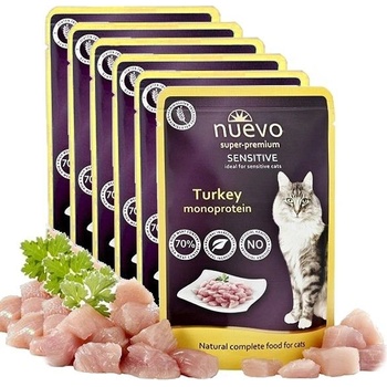 NUEVO CAT Sensitive Turkey Monoprotein 6 x 85 g
