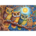 Cherry Pazzi - Puzzle Moonlight Owls - 500 piese