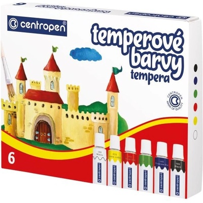 Temperové farby Centropen 6 farieb 12ml