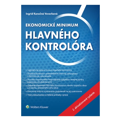 Ekonomické minimum hlavného kontrolóra - Ingrid Konečná Veverková