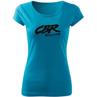 Tričko CBR racing dámske tričko Tyrkysová Čierna