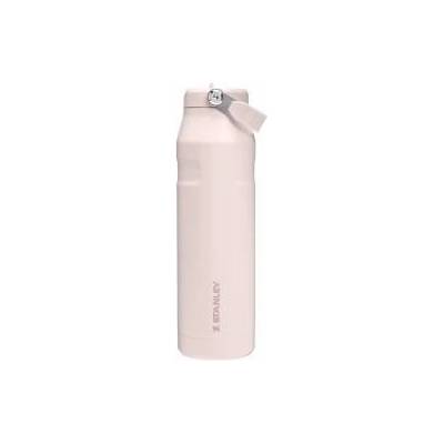 STANLEY 1913 Flip Straw Drinking Bottle with Straw 1.06L - Thermal Mug Cools for 17 Hours - Ice Cold for 4 Days - BPA Free - Leakproof - For Cup Holders - Dishwasher Safe - Rose Quartz - 10-12111-065