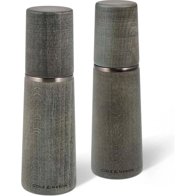 Комплект мелнички за черен пипер и сол MARLOW 18 см, комплект от 2 бр. , сив, дърво, Cole & Mason (CMH322022)