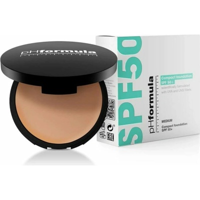 pHformula Compact Foundation Kompaktní make-up SPF 50+ Medium Matt Finish 10 g